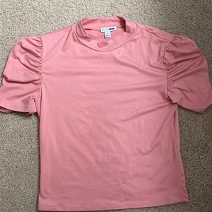 My serenity mock neck top in the color Rose